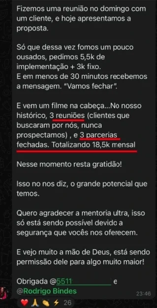 R$ 18.5k/mês recorrente